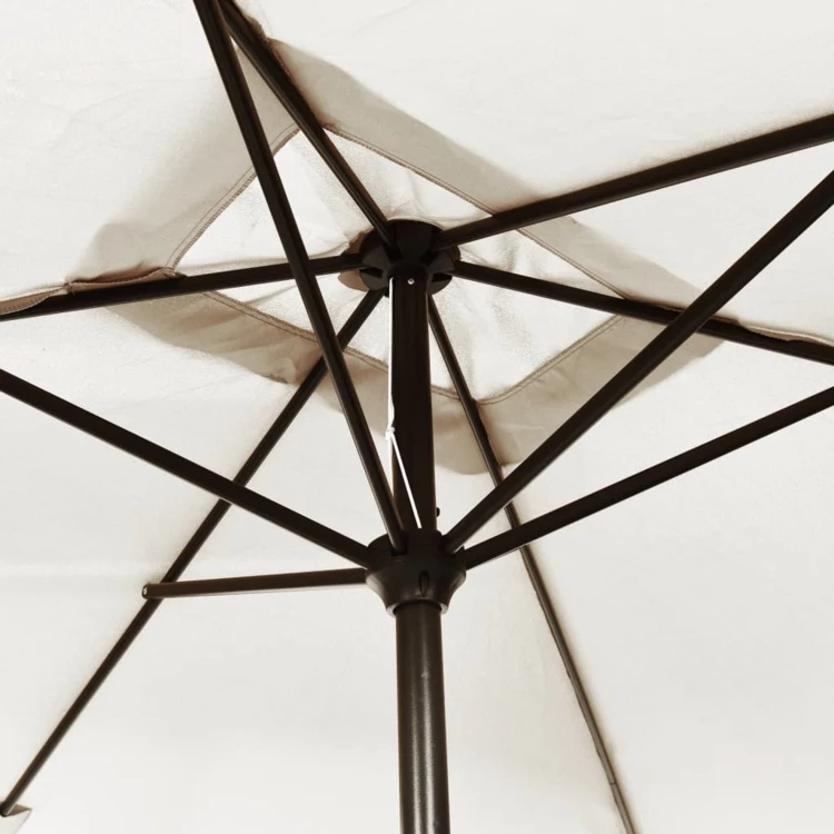 Parasol d'extérieur rectangulaire inclinable