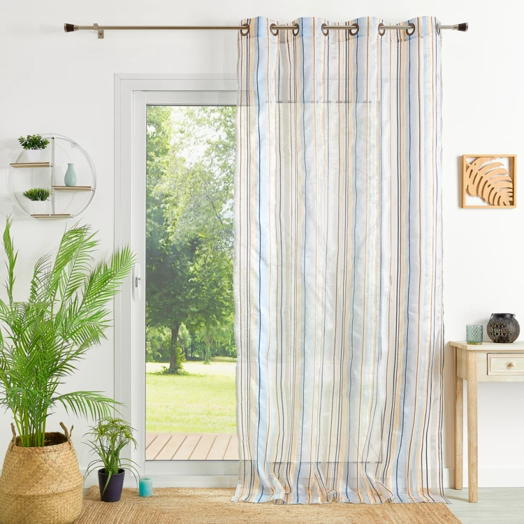 Voilage en organza à rayures