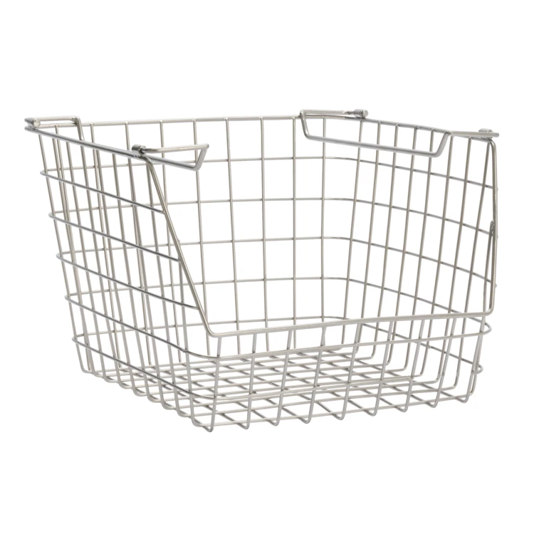 Cesta apilable de alambre para guardar cosas