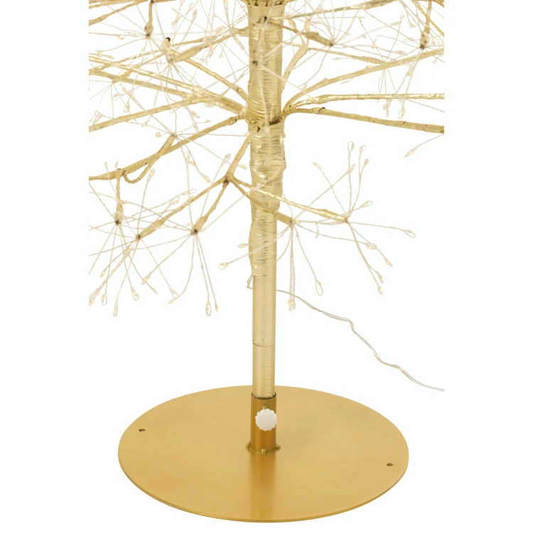 ARBRE LED LUMIÈRES BLANC CHAUD FER NOIR EXTRA LARGE