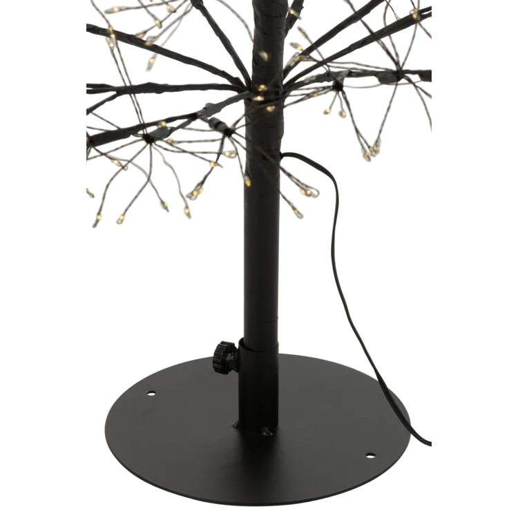 ARBRE LED LUMIÈRES BLANC CHAUD FER NOIR EXTRA LARGE