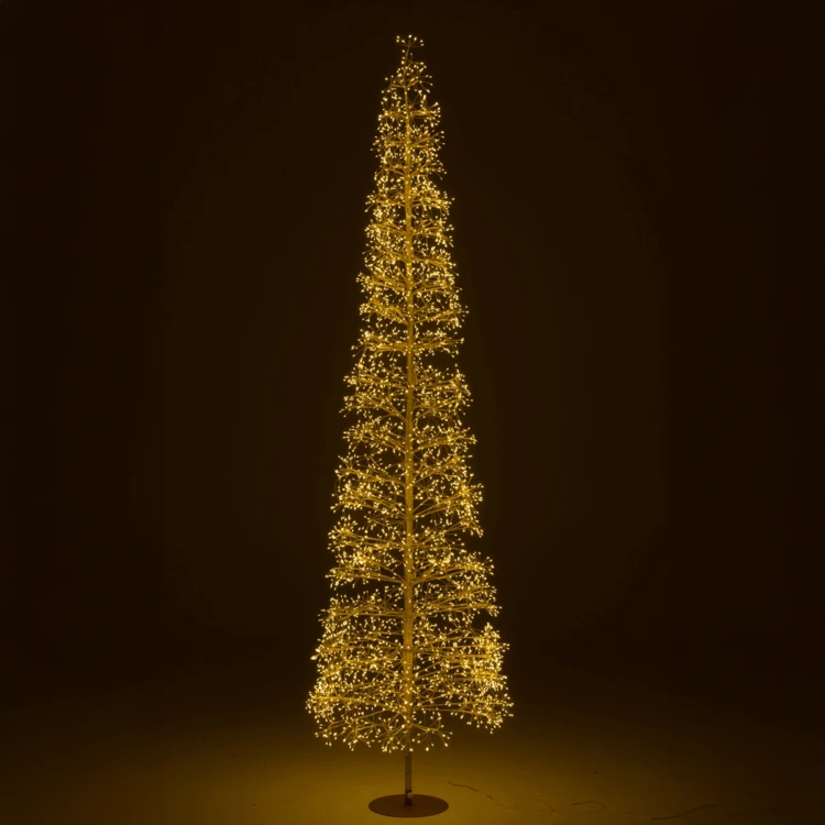ARBRE LED LUMIÈRES BLANC CHAUD FER NOIR EXTRA LARGE