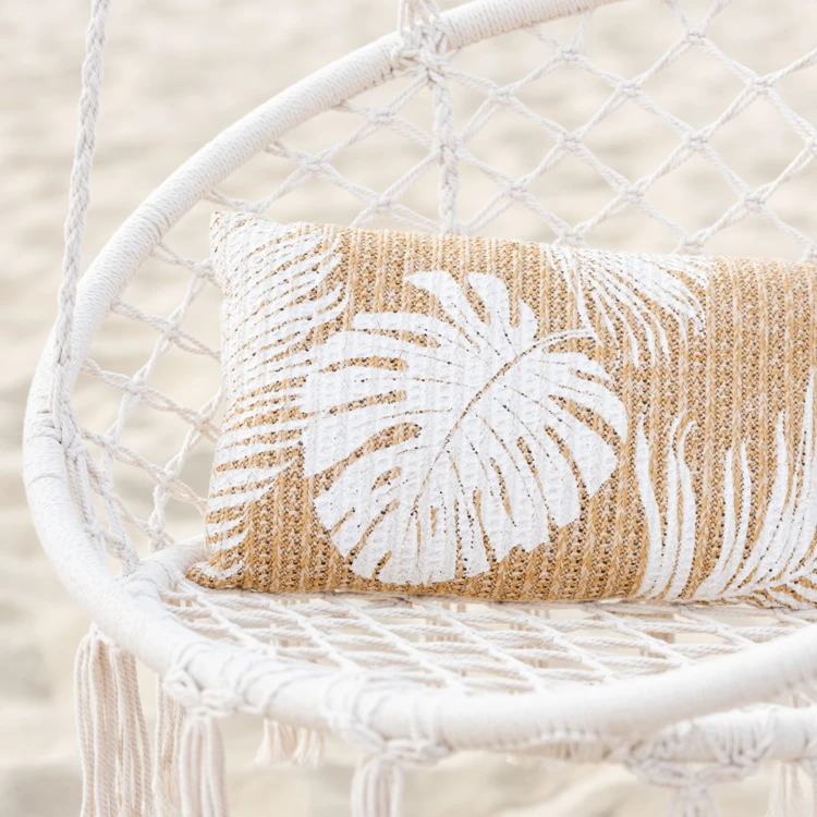 Columpio colgante de macramé estilo boho chic