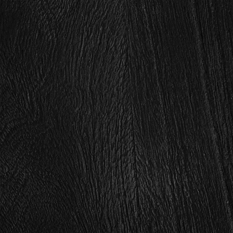 Consola de madera de mango con acabado texturizado
