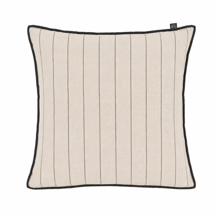 Housse de coussin rayé en lin CALVI HAOMY