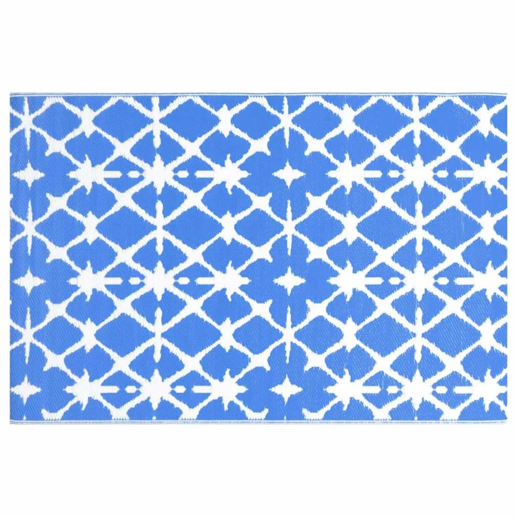 Tapis d’extérieur motif graphique tissé