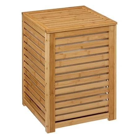 Panier à linge en bambou naturel 65 L