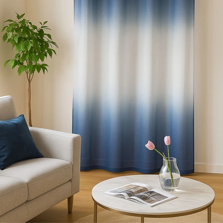 Voilage tie and dye coloré