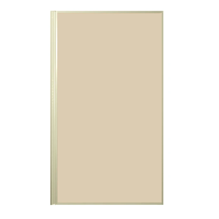 Pare-baignoire rabattable en verre trempé encadrement aluminium