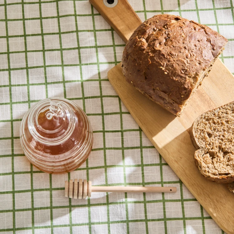 Nappe en coton carreaux traitement hydrofuge