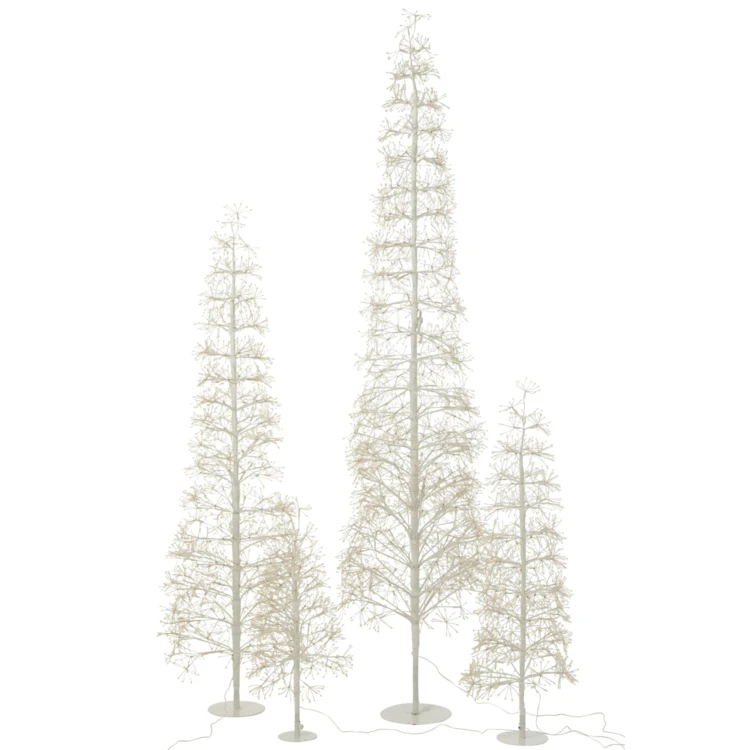 ARBRE LED LUMIÈRES BLANC CHAUD FER NOIR EXTRA LARGE