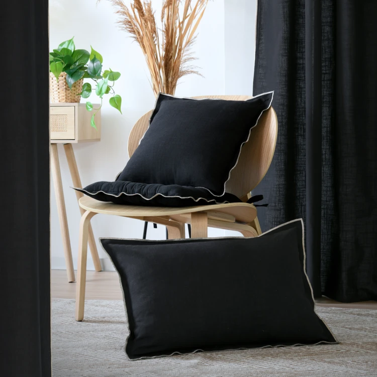 Baumwollkissen mit Textur-Effekt