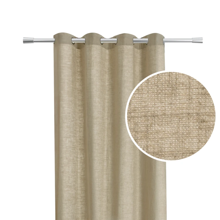 Cortina de lino con ojales