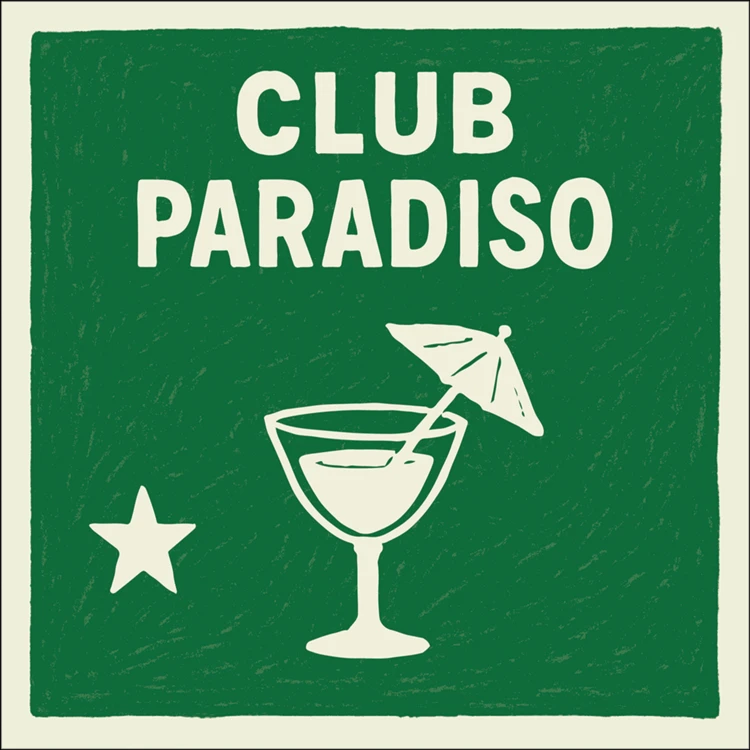 Lot de 20 serviettes papier club paradiso