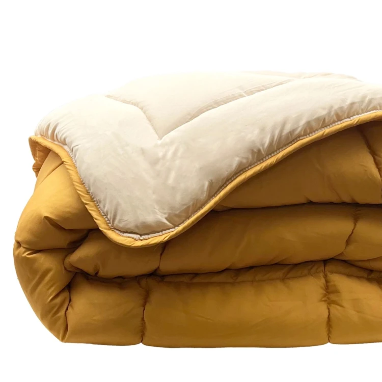 Couette chaude microfibre bicolore 400 gr/m2