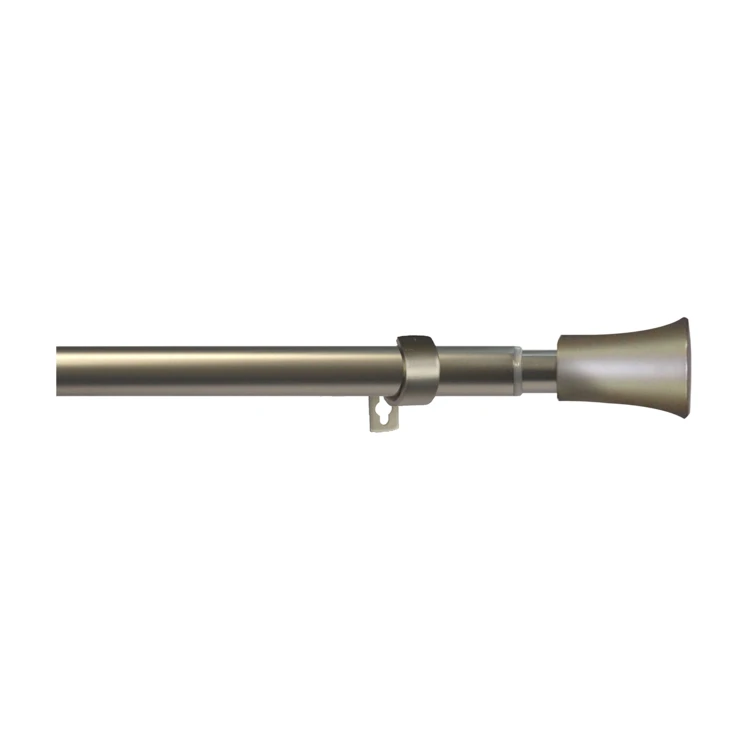 Kit tringle à rideaux extensible avec embouts pommeau D19mm