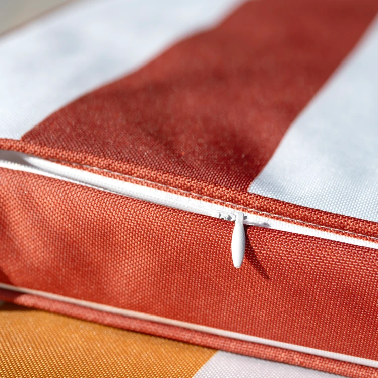 Galette de chaise imperméable déhoussable à rayures ARCACHON