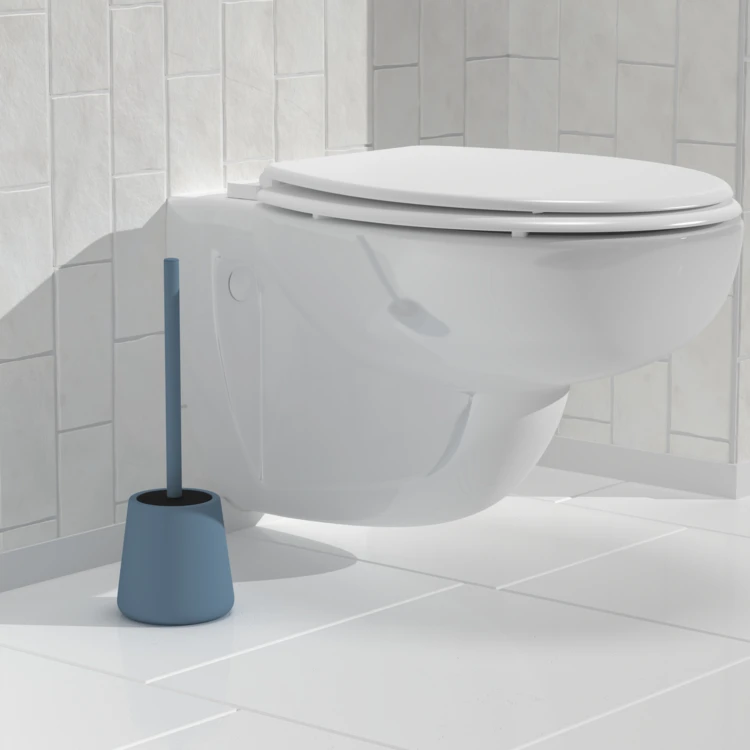 Brosse WC avec porte-brosse en grès céramique