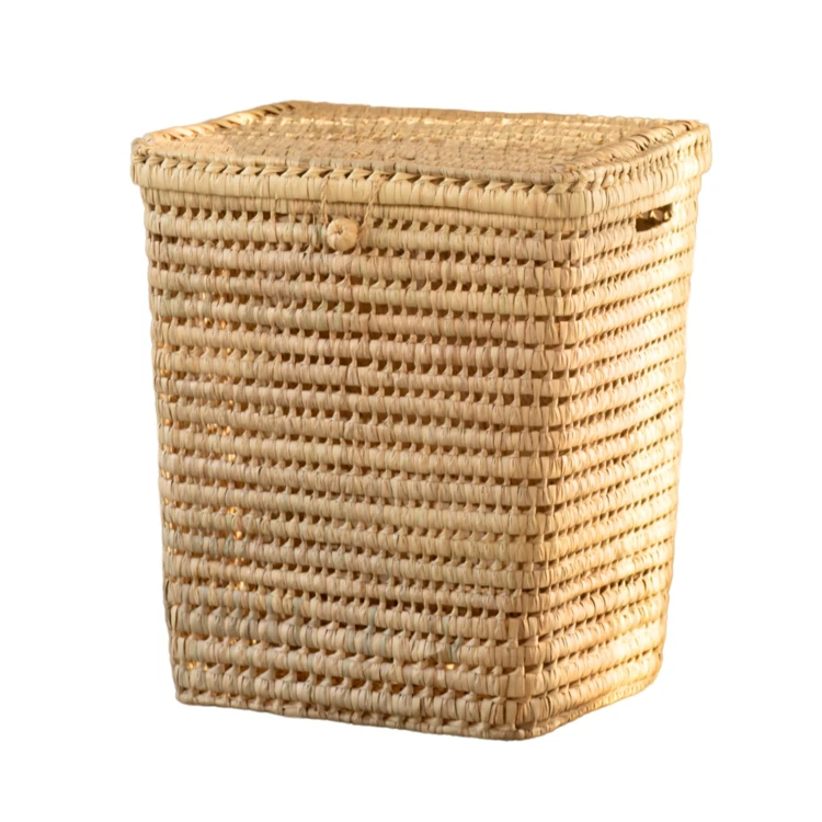 Panière à linge rectangle palmier