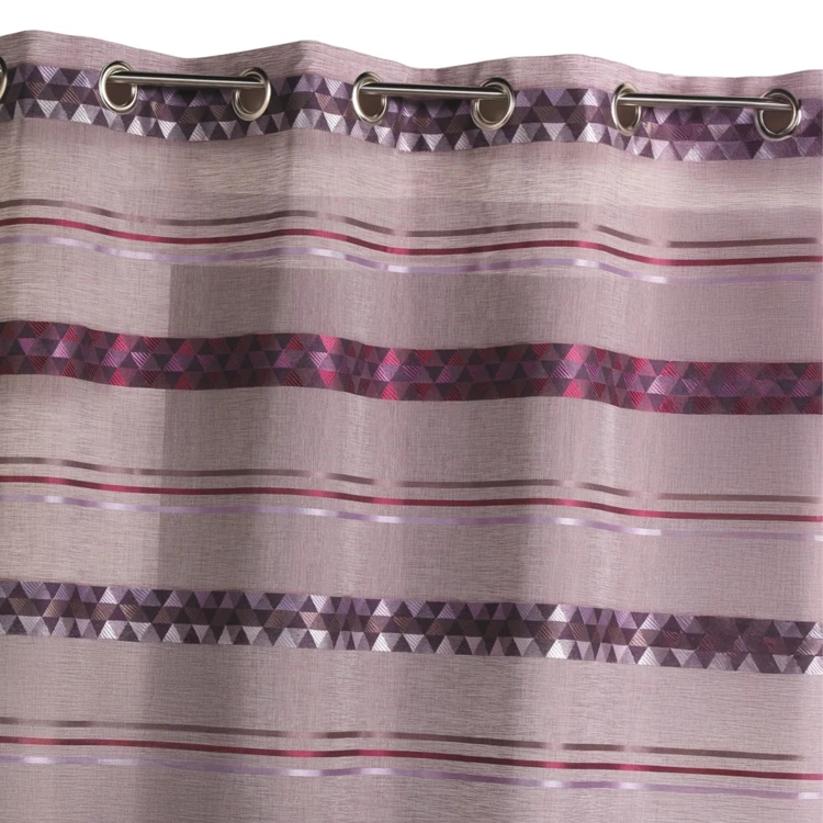 Voilage Jacquard en étamine géométrique