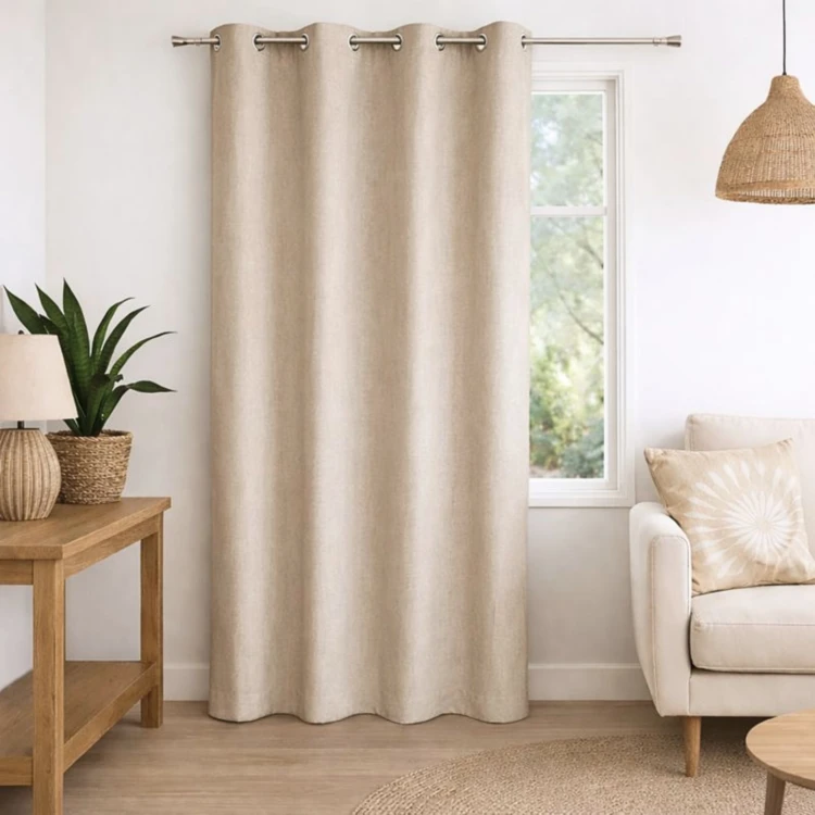 Tenda 100% oscurante unicolore effetto mélange