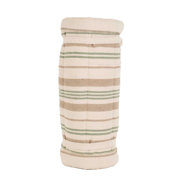 Matelas bain de soleil matelassé à rayures