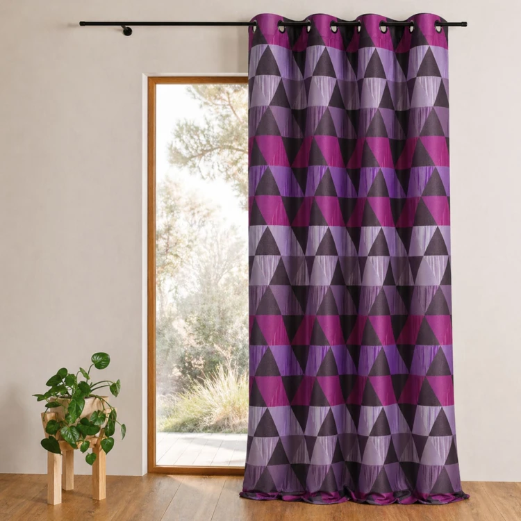 Rideau ameublement Jacquard 'triangles'