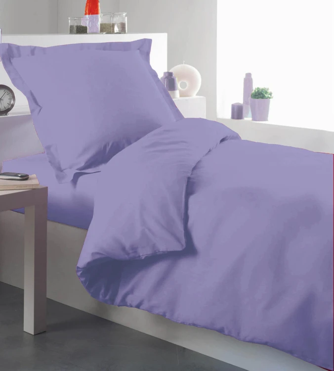 Housse de couette percale 140 x 200 cm unie