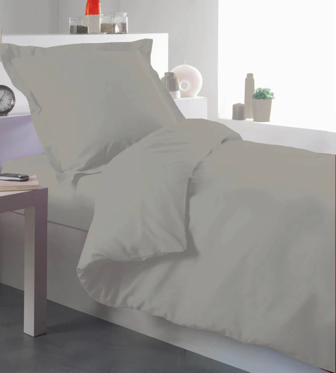 Housse de couette percale 140 x 200 cm unie