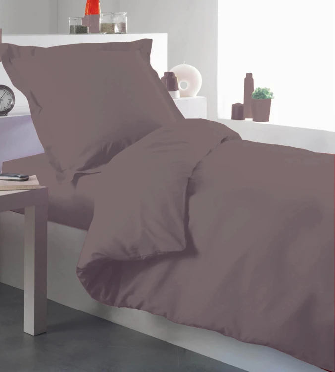 Housse de couette percale 140 x 200 cm unie