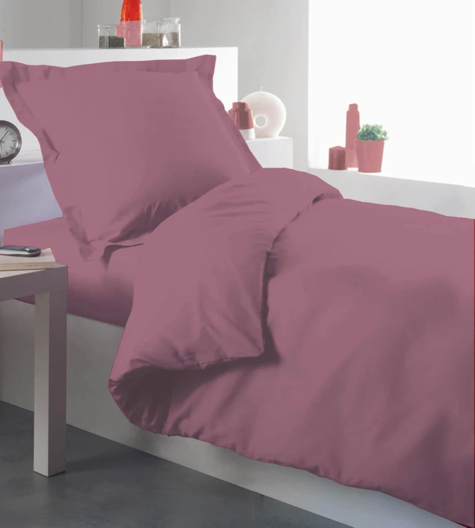 Housse de couette percale 140 x 200 cm unie