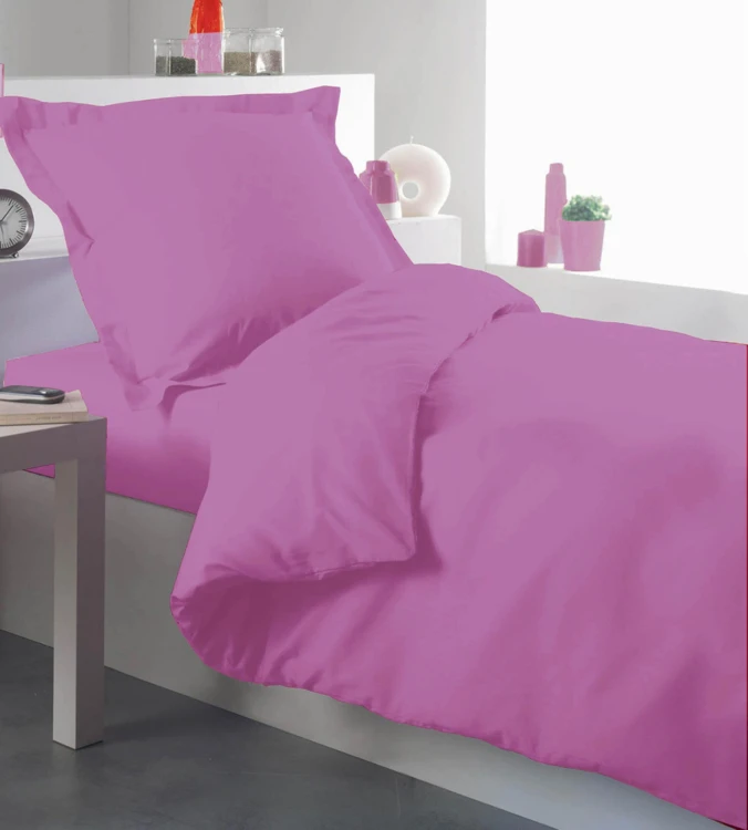 Housse de couette percale 140 x 200 cm unie