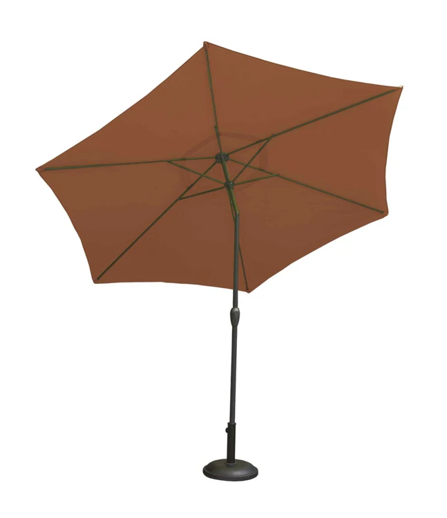 Parasol centrado y reclinable Ø 3 m en aluminio