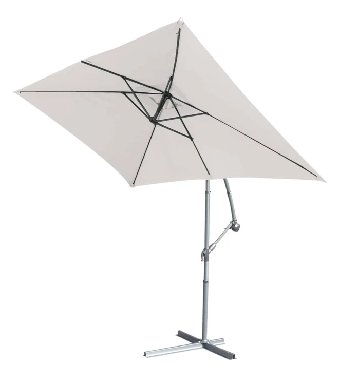 Parasol estructura de metal con pie desviado 3 x 2 m