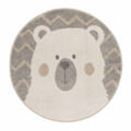 Tapis rond motif ours
