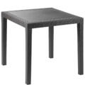 Table outdoor King effet rotin
