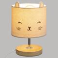 Lámpara con pantalla de gato