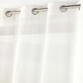 Gestreifter Vorhang mit Leinen-Effekt, gewebt aus Chenille-Garnen