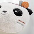 Coussin en bouclette petit panda