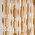 Rideau de perles en bois et bambou