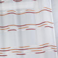 Voilage en étamine tissée de fines rayures horizontales