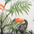 Coussin outdoor imprimé toucan