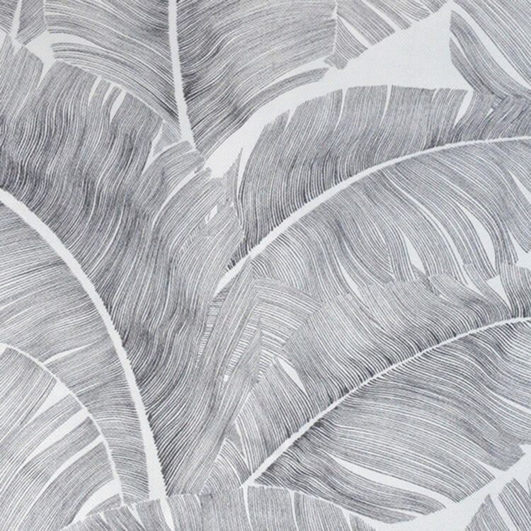 Tissu non feu M1 imprimé feuilles de palmiers