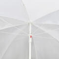 Lit de jardin résine tressé avec parasol 
