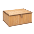Set de 3 cajas rectangulares de bambú