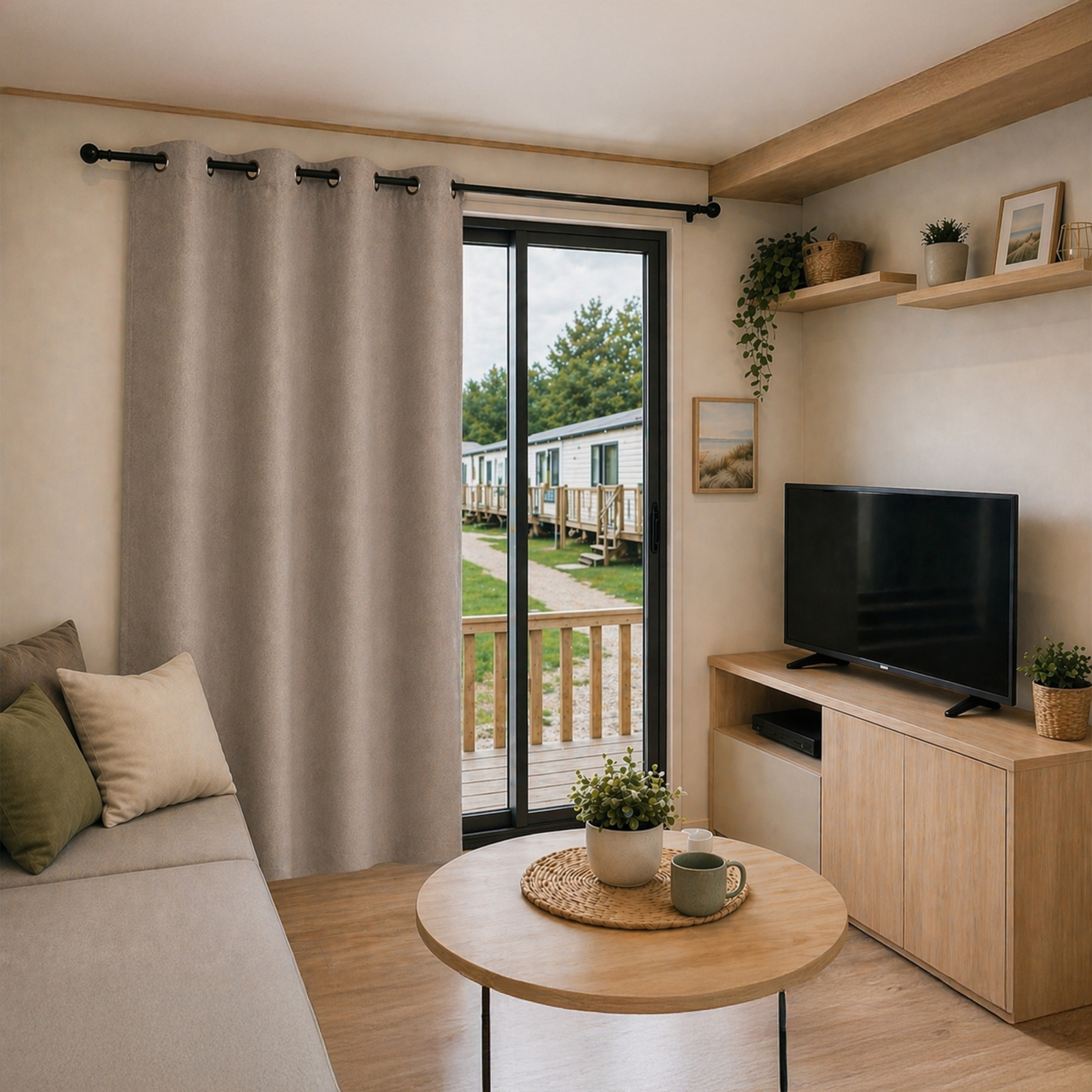 Rideau occultant spécial mobil home pour fenêtres et baies vitrées — vue 6