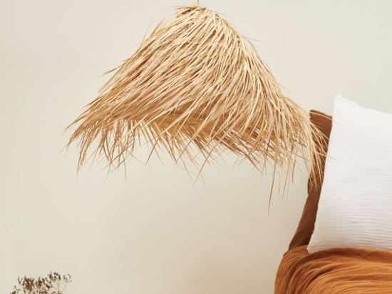 Cône Zoffany Samphire (haut 21,5 cm, bas 25,5 cm) abat-jour et lampe