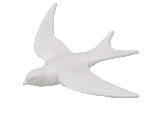 Décoration Murale Hirondelle En Résine - Sculpture Oiseau à Suspendre, Pour Salon, Chambre, Bureau