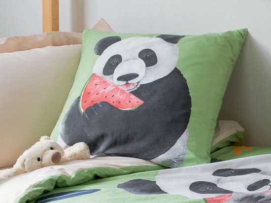 Taie D'Oreiller Rigolote Panda Paresseux Selfie - Literie Originale Animaux Zoo - Nouveauté