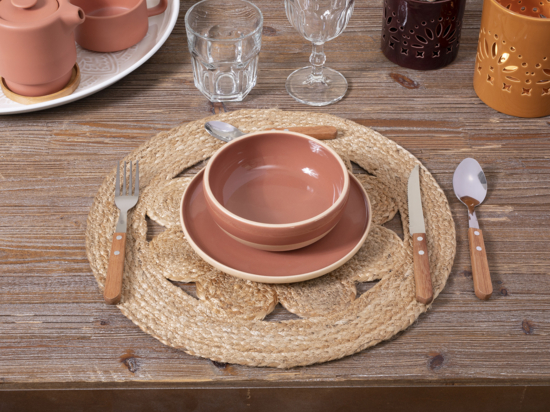 SET DE TABLE JUTE - Bleu | ZARA France